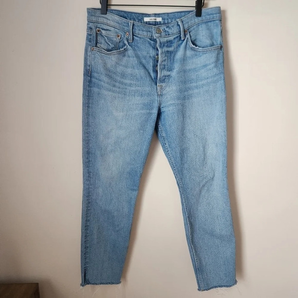 GRLFRND | Karolina High Rise Skinny Raw Hem Jeans in Titanium - Size 31 - Picture 3 of 14